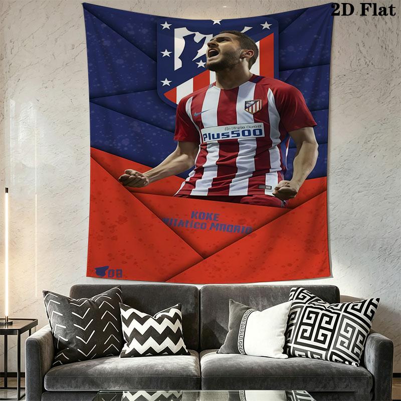 Atleti H Wall Hanging Printed Fabric Blanket Decorative Tapestries for Bedroom Living Room Home Decor