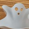 Spøkelsesgodteriskål Skummel serveringsbrett for snacks Ost Frukt Kreativt plastfat Skål Halloween-festrekvisitter