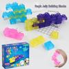 Jelly Silicone Educational Transparent Building Blocks - Soft Rubber Decompression Toy for Kids' Hands-on Skills