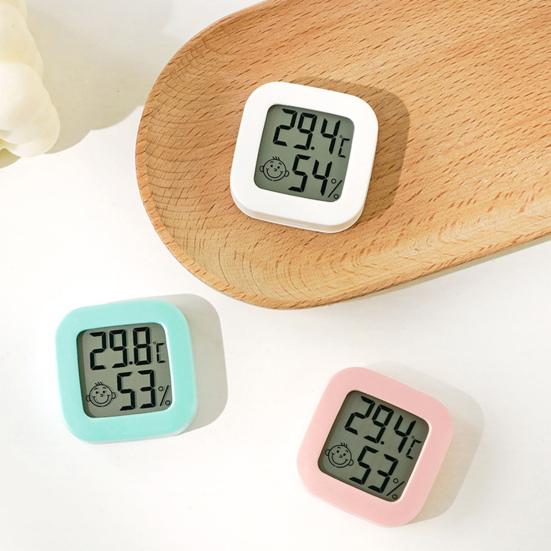 Feuchtigkeitsmesser Funk-Luftkomfort-Anzeige Kunststoff Elektronisch Niedrigenergie Mini-Thermometer für Innenräume