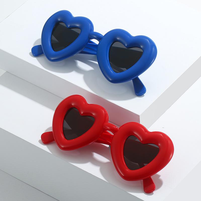 Candy Inflatable Sunglasses Women'S Y2K Trend Heart Sunglasses Love Glasses Women