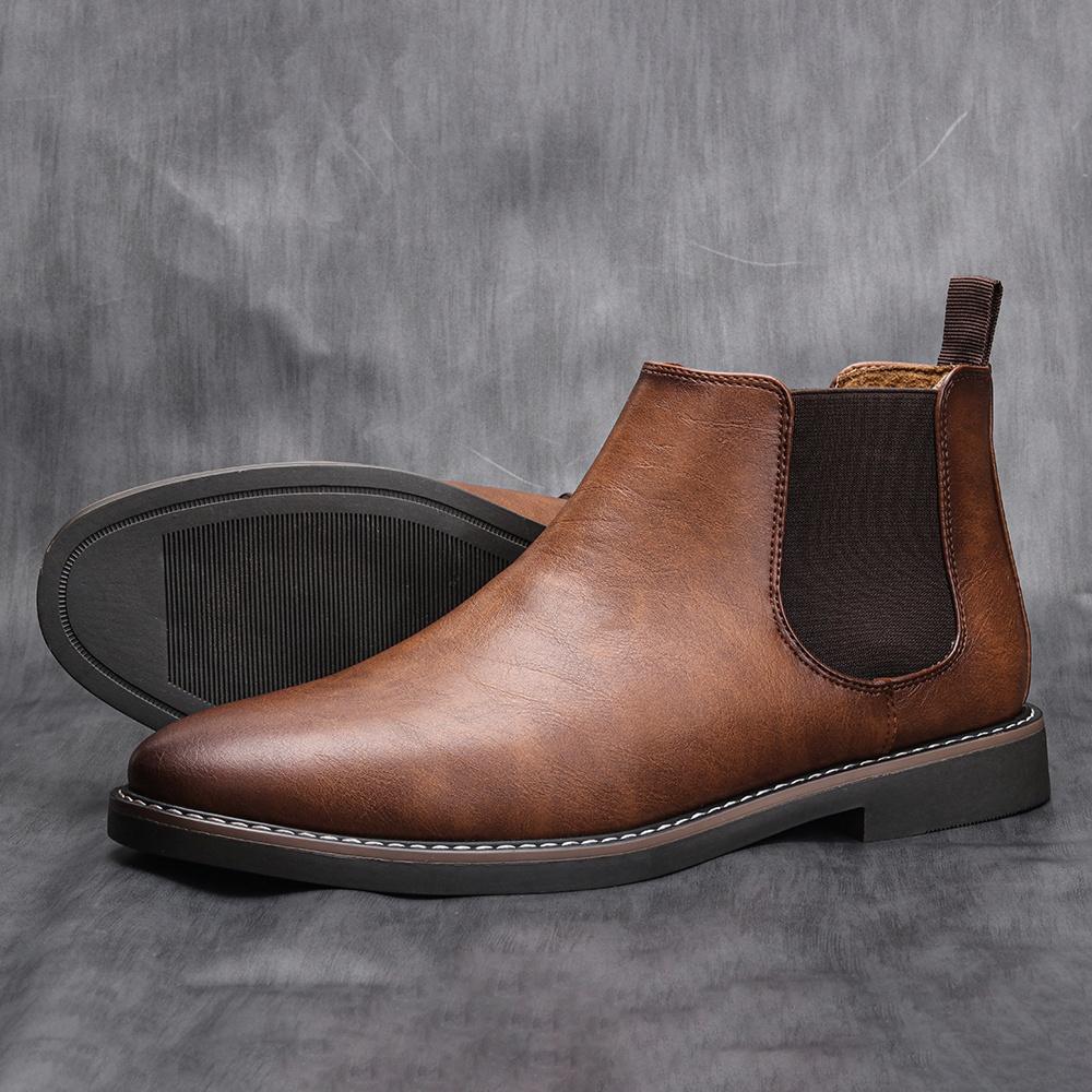 Stiefeletten Lässig Marke Retro 2026 Mode Bequem Chelsea Boots