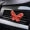 Car Air Freshener with Floral and Butterfly Design, Vintage High-End Style, Vent Decoration, Popular Aroma Diffuser Stone, Car Perfume