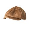 Retro Top Grade Suede Newsboy Caps Men Oversized Head Circumference Flat Caps Women British Gatsby Cap Autumn Winter Hat BLM223