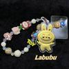 Golden Cartoon Cute Keychain Including Bracelet