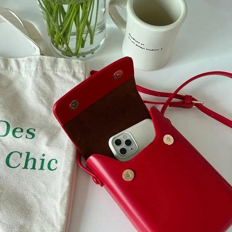 Flap Crossbody Bags Women Mini Pu Leather Shoulder Purses And Handbags For Girls Ladies Phone Simple Solid Designer Bag Quality