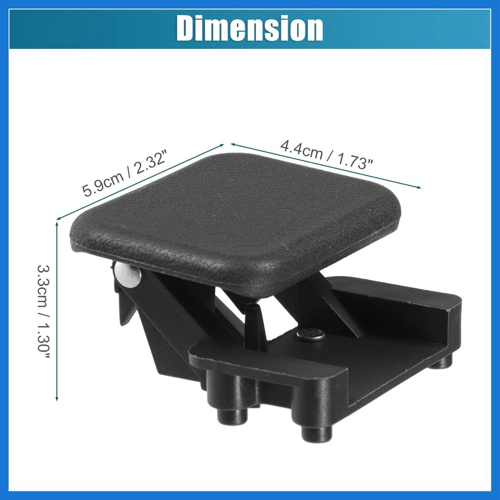 Front Glove Box Lid Latch Lock Handle Cover for Chevrolet Silverado 1500 2001-2007 Latch Catch Clip Black Auto Accessories