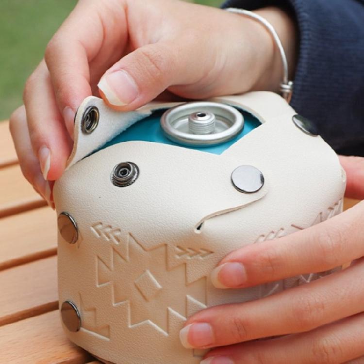 PU Gas Cylinder Cover Propane Tanks Cover Outdoor Hiking Camping Gas Tanks Storage Pouches Gas Cylinder Protective Cover
