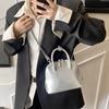 New Fashionable Versatile Handbag Glossy Solid Color Casual Shoulder Messenger Bag
