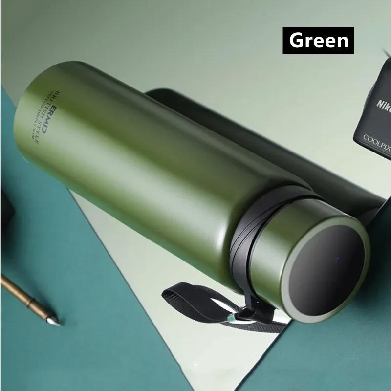 1PCS 800ML Double Stainless Steel Vacuum Flask With Filter Large Capacity Portable Sport Thermos Mug Coffee Tea Tumbler Cup