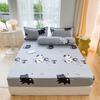 Queen Fitted Sheet King Size With Elastic Bed Cover For Double Bed Avocado Pattern Mattress Covers(no Pillowcase)