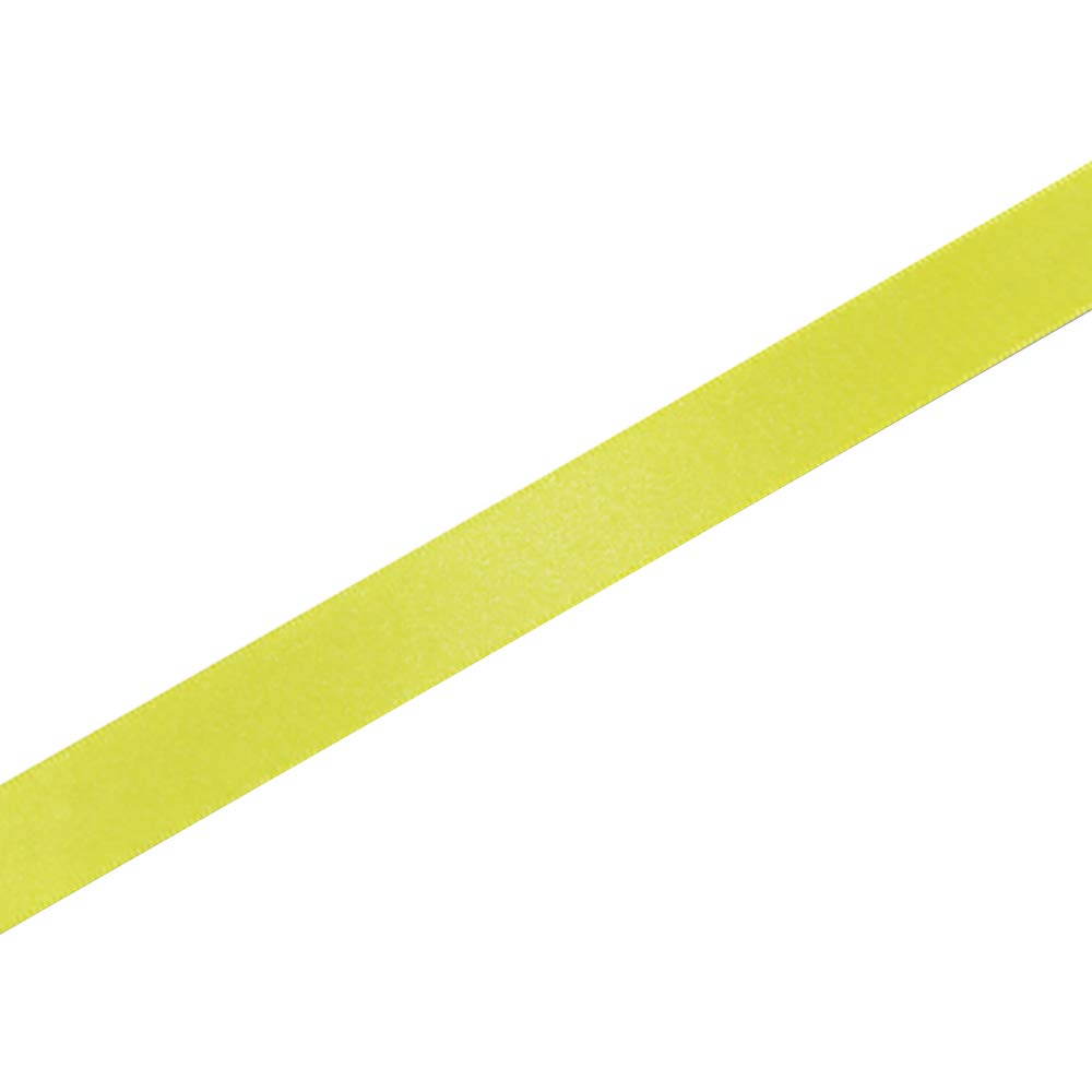 Shimojima 001420102 Packaging Supplies, Ribbon, Single Satin, 0.7 inch (18 mm) Width x 66.9 ft (20 m) Roll, Yellow 18mm width x 20m roll
