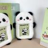 Kawaii Cartoon Panda Photocard Holder Plush Cute Student Card Holder Kpop Idol Photo Sleeve School Stationery