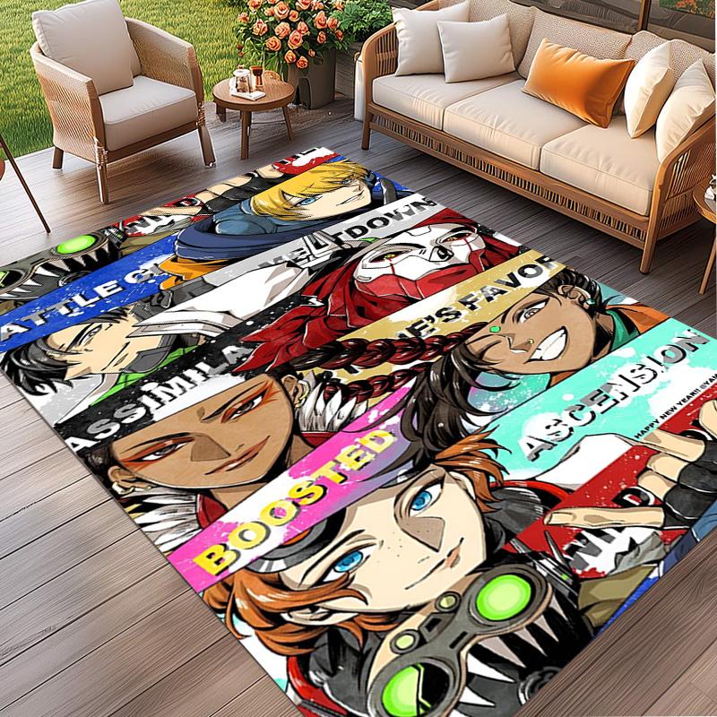 Tappeto Stampato Apex Legends, Tappeto da Pavimento Lavabile, Per Ingresso Stanza del Dormitorio Lavanderia Ufficio Studio, Decorazione per la Casa Regalo di Compleanno Natale