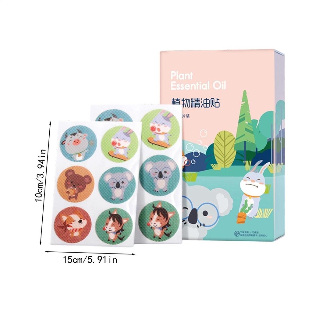Gnat Patch 72 Piece Animal Pattern Natural Plant Oil Patches Gnat Sticker Sheets for Adults Kids Family Students Home Outdoor