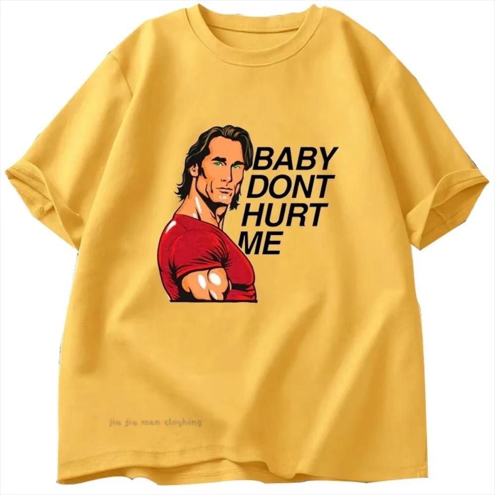 Don't Hurt Me Meme Graphics T Shirt Men Women Tops Cotton  Short Sleeve T-shirts Men's Crew Collar Tee Oversized Clothes