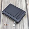 Men's Women Genuine Leather Bifold Wallet Multi Card Slots Accordion Zipper Coin Pocket Anti-theft Short Purse