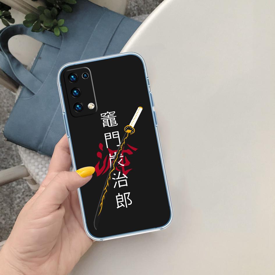 BF36 D-Demon S-Slayer Soft Shell Transparent Phone Case for Motorola Moto G7 G8 G9 G84 G85 G73 G24 G15 Z2 Play Power Plus