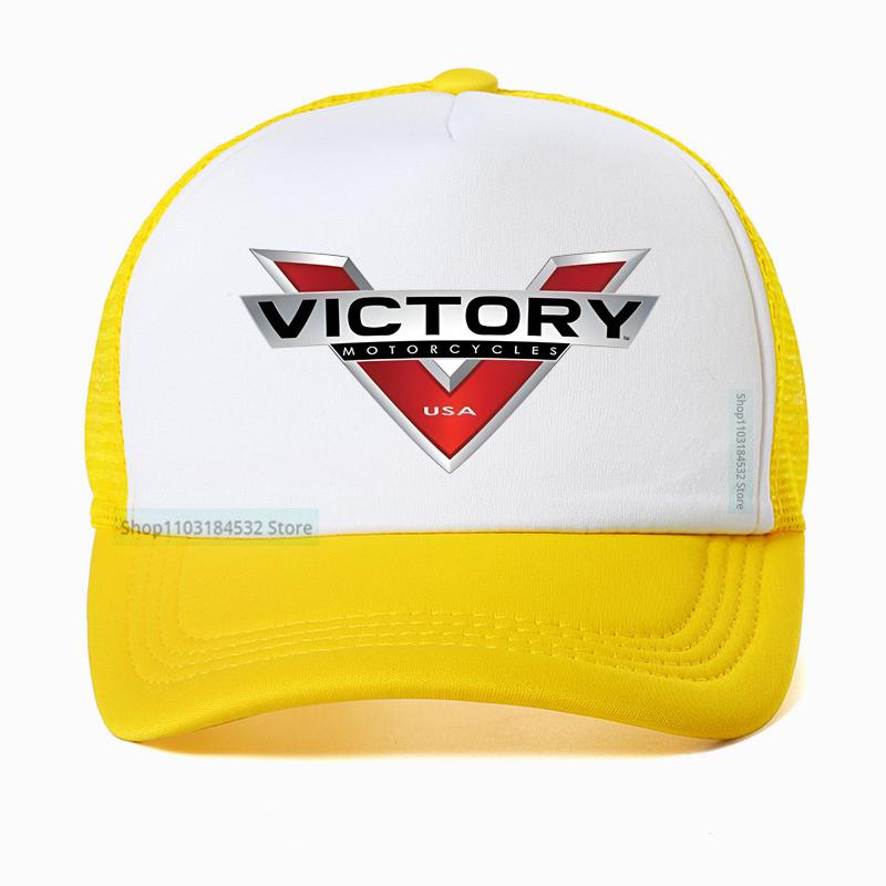 Victory Motorcycle Basebollkeps utomhussporter justerbar keps Sommar sval nät andningsbar keps racinghatt