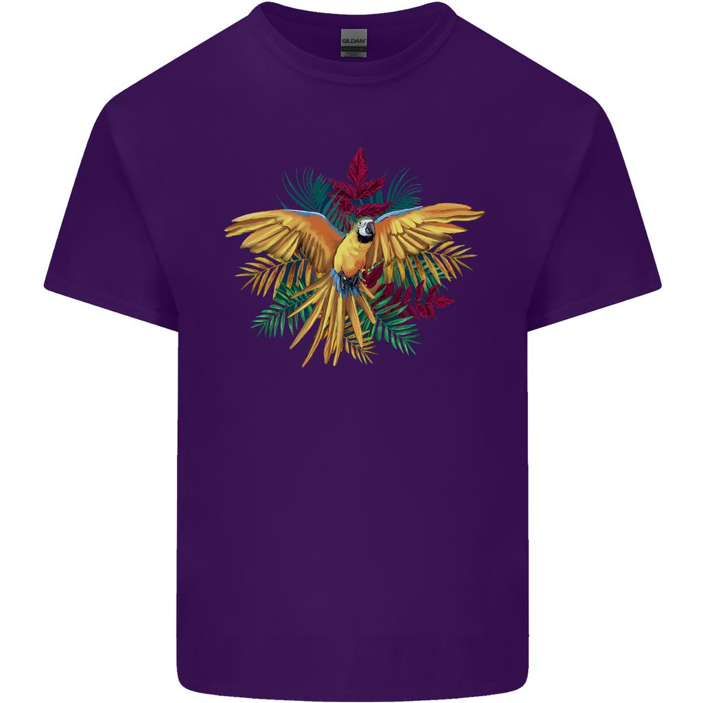 Maacaw Parrot In the Jungle Unisexs Light Cotton TShirt