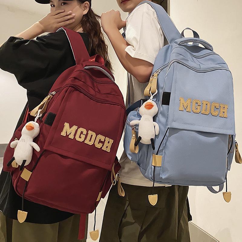 Male Style College Students Middle School Students Junior High School Girls Elementary School Students Letter Backpack