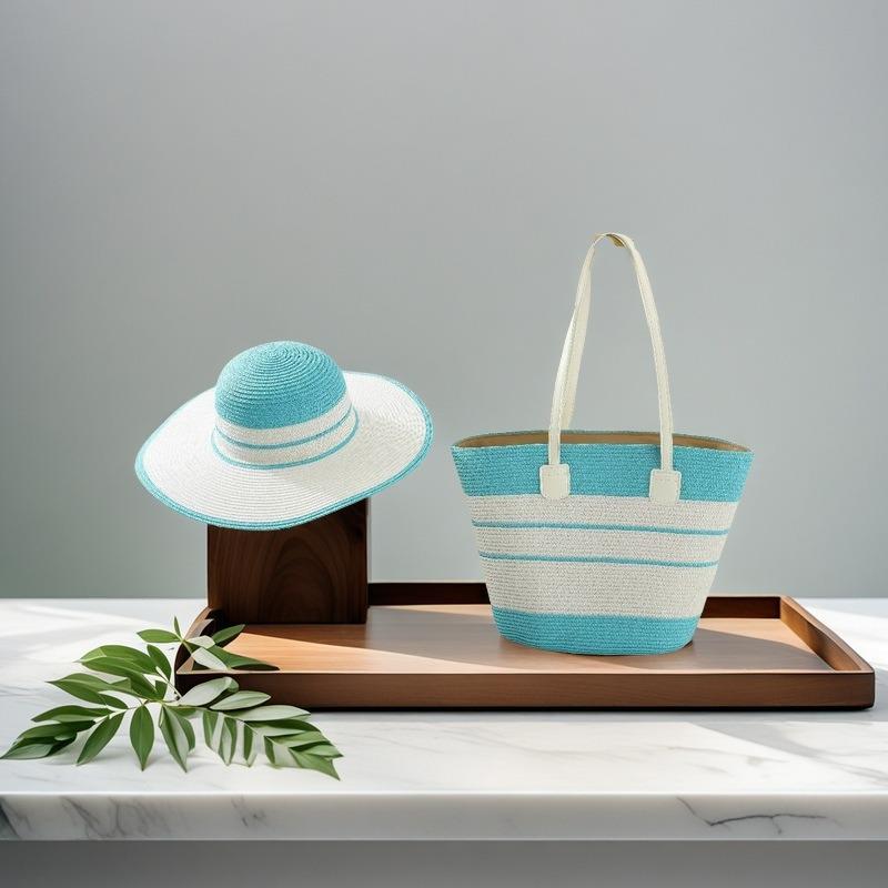 Vielseitige grenzüberschreitende Stroh-Webtasche aus Rattan für Damen