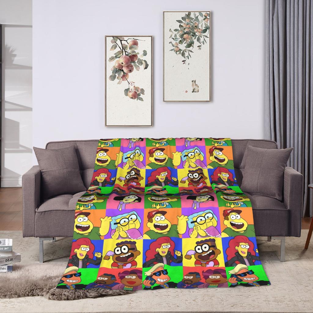 Weiche warme Decke Flugzeugreise Großstadt Grün Bettwäsche Überwürfe Familiengruppe Flanell Tagesdecke für Couch Sofa Bett Neuheit Überzug