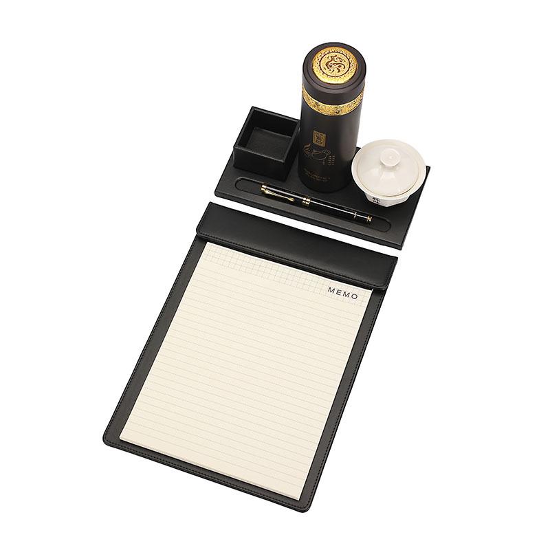 A4 Leather Conference Writing Pad with Magnetic Closure