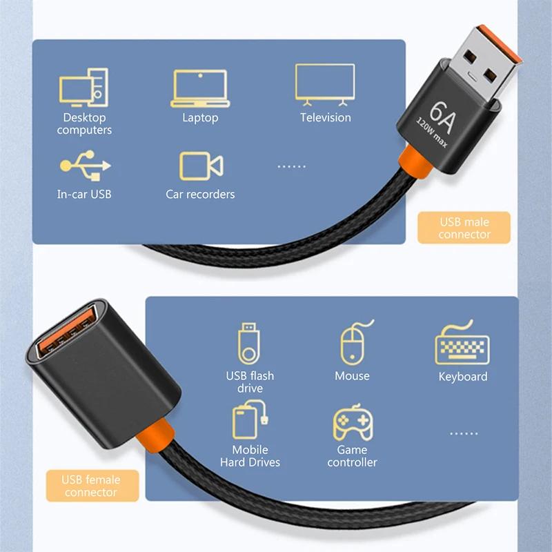USB 3.0 / 2.0 Extension Cable USB 3.0 Male To USB 2.0 Female Extension Cable USB Extender For PC Laptop USB Extension Cable