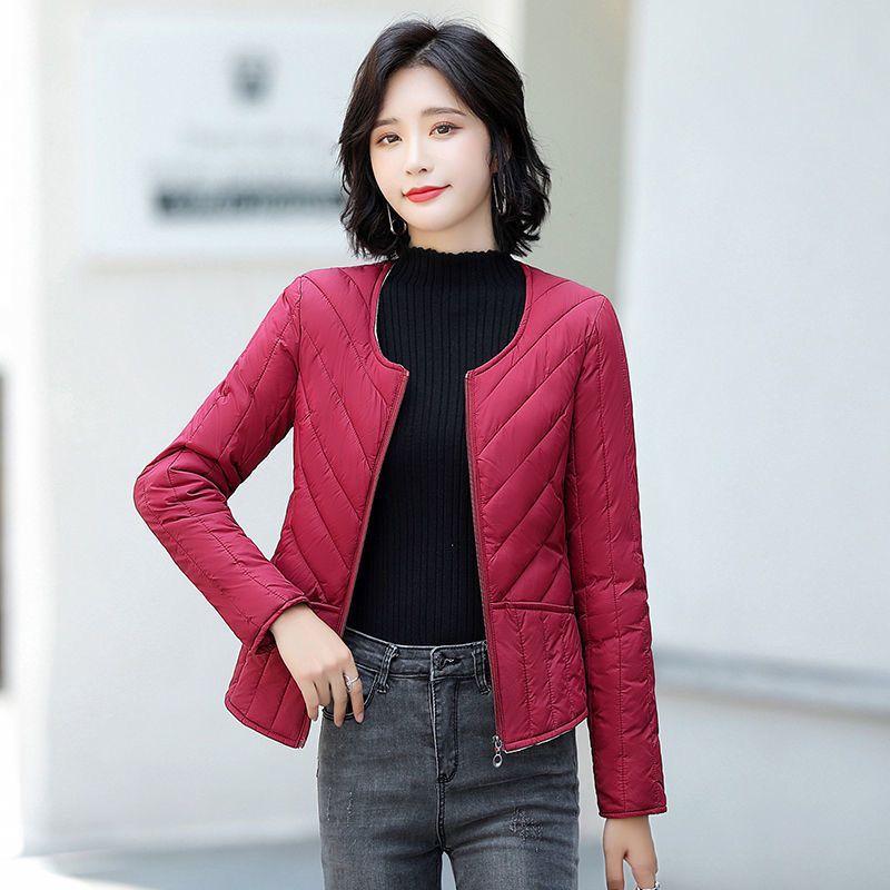 Medium velvet vest liner thickened padded jacket women's winter short padded jacket plush casual long-sleeved padded jacket
