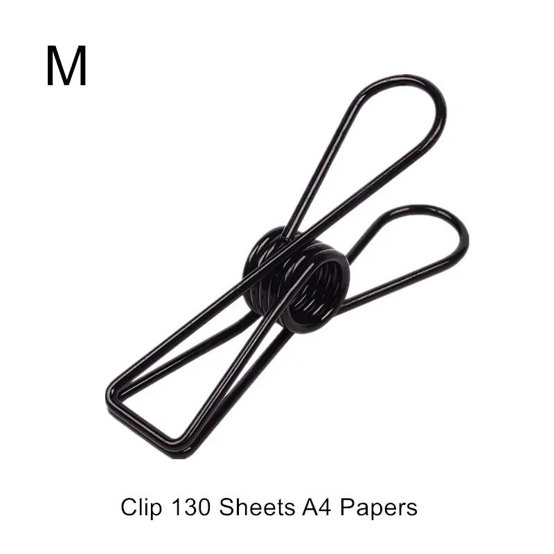 2 teile/satz Metall Binder Clip Büro Schule Schreibwaren Papier Clips Datei Dokument Management Clips Organizer