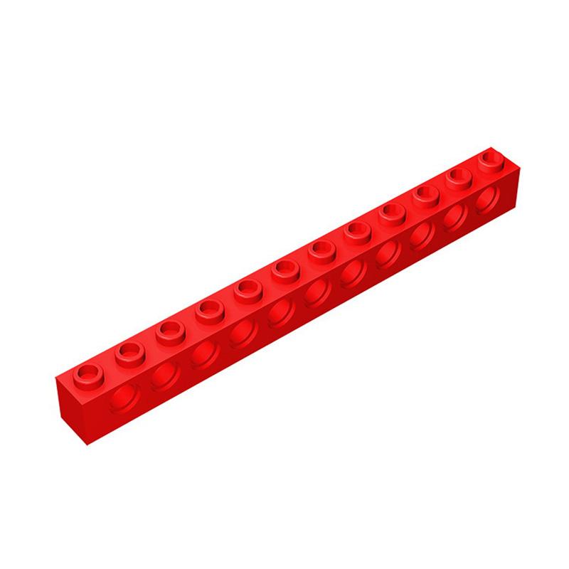 10pcs 3895 MOC high-tech Parts 1x12 Brick 11 Holes MOC Technical Building Block Suitable For All Brands Small Particles Toy