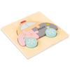 High Quality Baby 3D Wooden Puzzle Educational Toys Early Learning Cognition Kids Cartoon Grasp Intelligence Puzzle