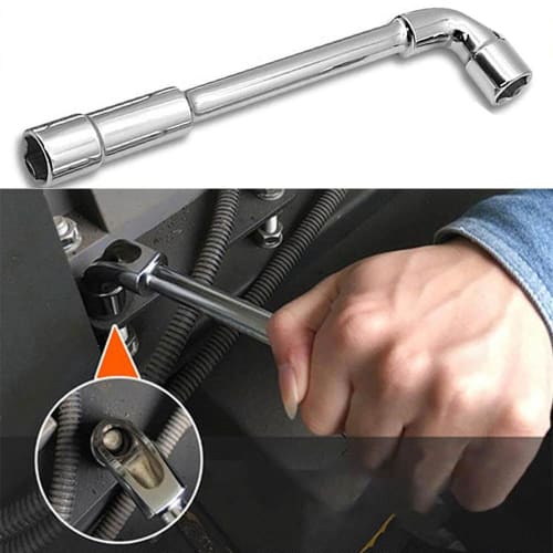 Hexagonal Offset Socket Wrench, Angle Open Socket, 6mm, 8mm, 10mm, L-Shaped, Metric L-Type, Drilling Wrench, Socket Wrench (8mm)