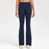 High Waist Flared Yoga Pants - Hip-Lifting, Elastic, Double Stripe Design