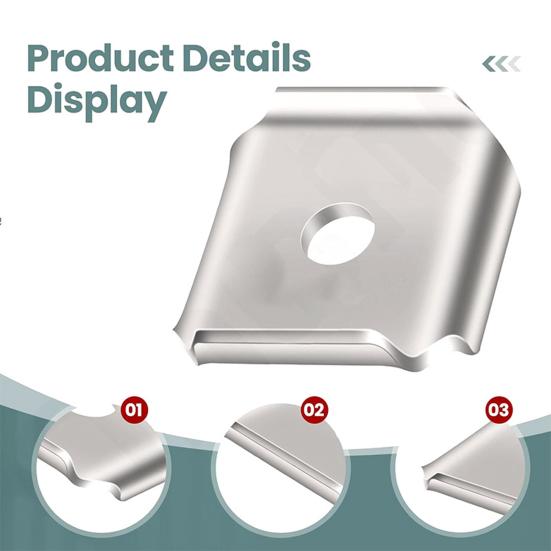 3Pcs X-Blade Dual Mulching Blade Adapters Lawn Mower Blade Adapters 5/8" Center Hole Mowing Blade Adapter for Standard Commercial Lawn Mower Blades