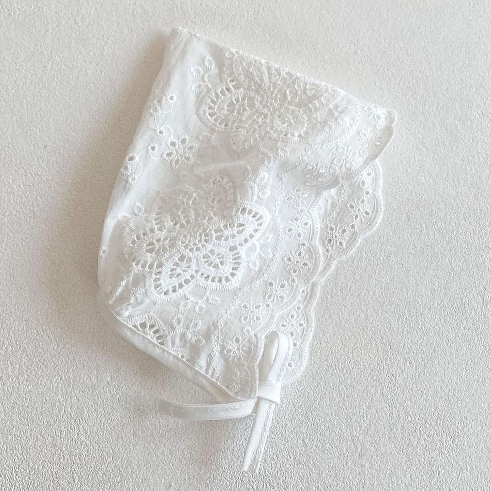 Cotton Bonnet Hat Breathable Sun Hat Boys Girls Caps Lace Mesh Hat Newborn Baby