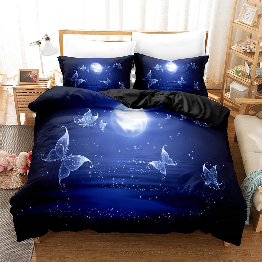 3D NEW Butterfly Bedding Sets Duvet Cover Set With Pillowcase Twin Full Queen King Bedclothes Bed Linen