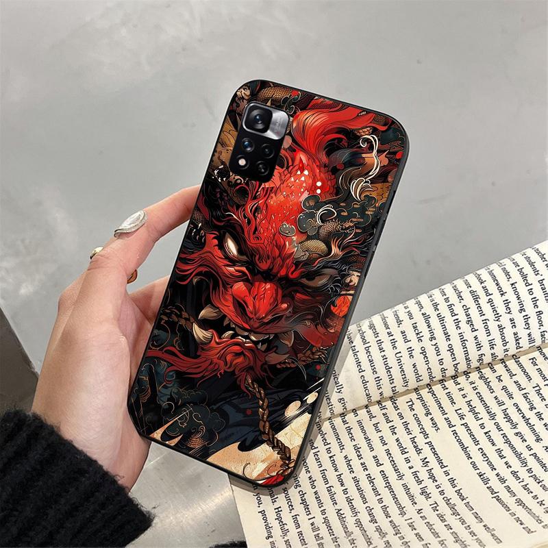

Japanese Oni Mask Devil Art Funda Phone Case For Xiaomi Redmi note 14 Pro 14 13 12 11 10 Pro 14S 12S 11S Redmi 14C 13C 10 Redmi Note 13 Pro 4G