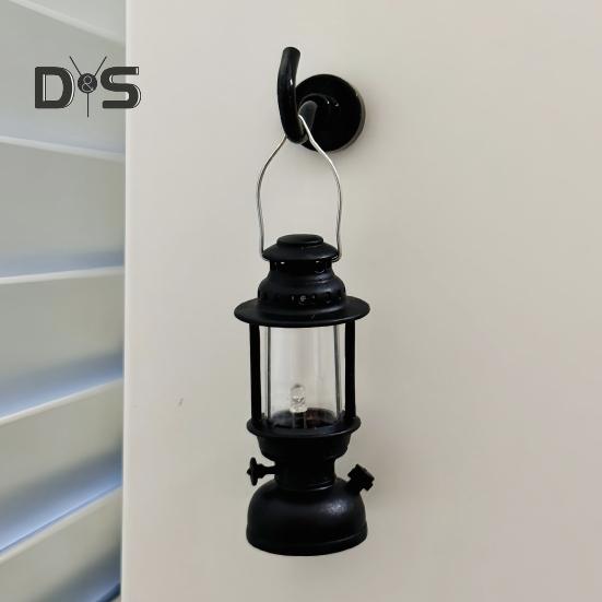 Lampa de Noapte LED Lampă cu Petrol Strălucire Delicată Fără Pâlpâire Alimentată cu Baterii Mini Felinar Retro Agățat cu Cârlig Magnetic