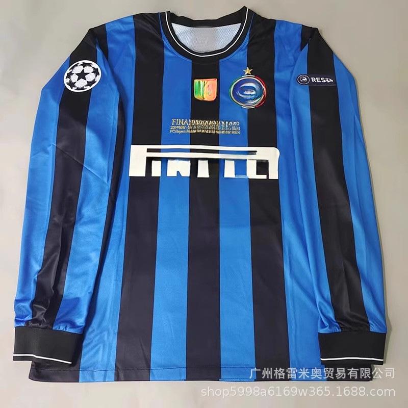 09-10 Inter Retro Jersey Ronaldo Inter Milan 2001/02 Jersey Football Jersey