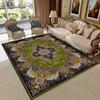 Boho Ethnic Style Large Living Room Carpet Decoration Bedroom Non-slip Washable American Retro Mat Office Area Rug Izable