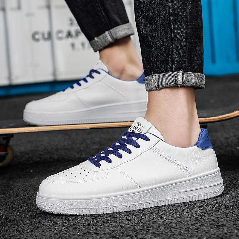 Men's Oversized Breathable Fashionable Retro Board Shoes Sports and Casual Shoes Thick Soled White Shoes