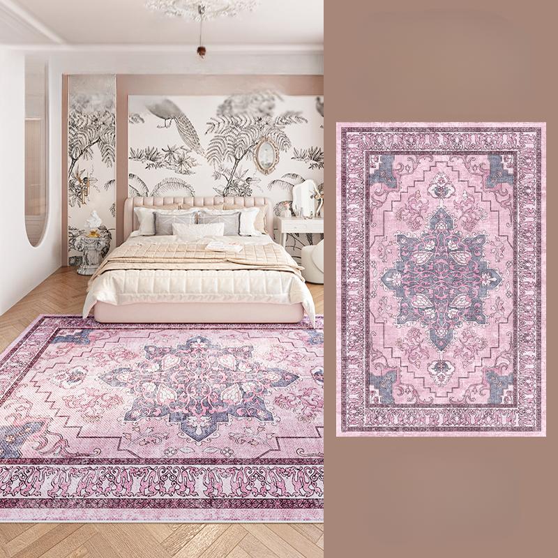 

Ковры в богемном стиле для гостиной, большая площадь, декор спальни, фиолетовый ковер, толстый плюшевый коврик для пола в лаунж-зоне, пушистый мягкий ковер для кабинета 80*120cm