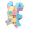 Moyu Macaron Magic Ruler 24/36/48/60/72Section Folding Snake Speed Puzzle Magic Ruler Magic Snake Educational Toy Gifts For Kids