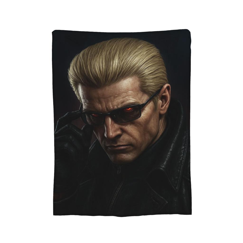 Y2K Albert Wesker Deky Super Měkký Flanel Pohodlná Přehozová Deka Lze Prát v Pračce
