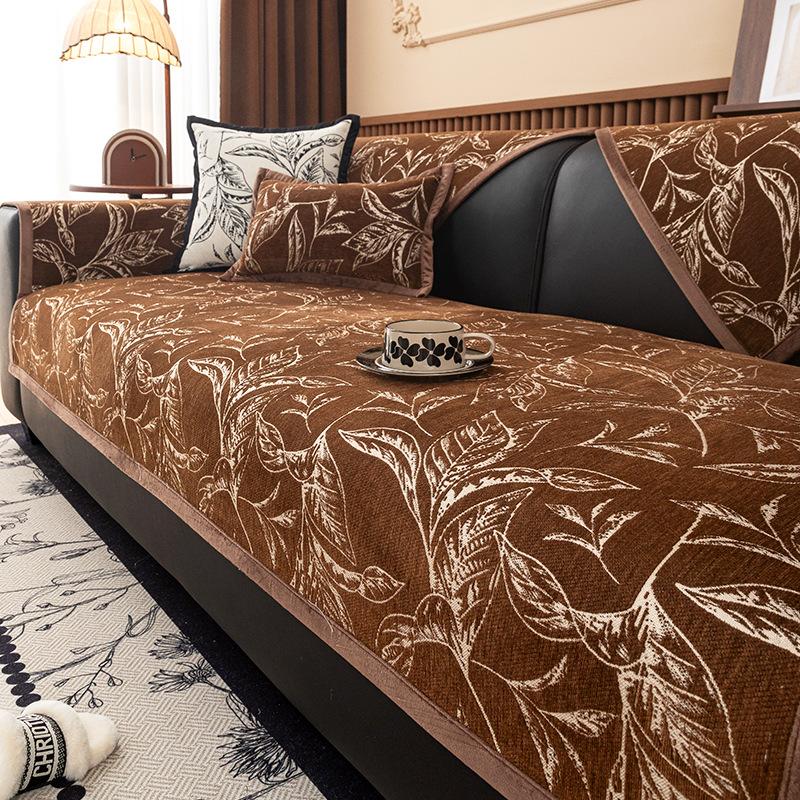 Francouzská retro pohovka polštář Chenier celoroční univerzální lehký luxusní prémiový pocit proti poškrábání kočkou potah na pohovku potah potah ručník