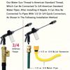 Washer Gun With Dual Connector, Garden Carwash Dual Purpose Switch High Pressure Foam Canon, Soap Sprayer Cleaning Kit, Power Washer Spray Nozzles