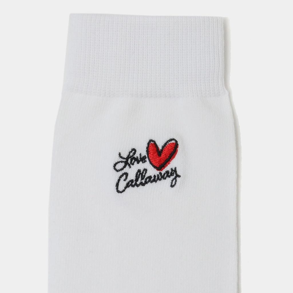 Antibacterial and Deodorizing High Socks Golf Socks C25193208 FR [Callaway] Women's [LOVE Series] / / 1030_White