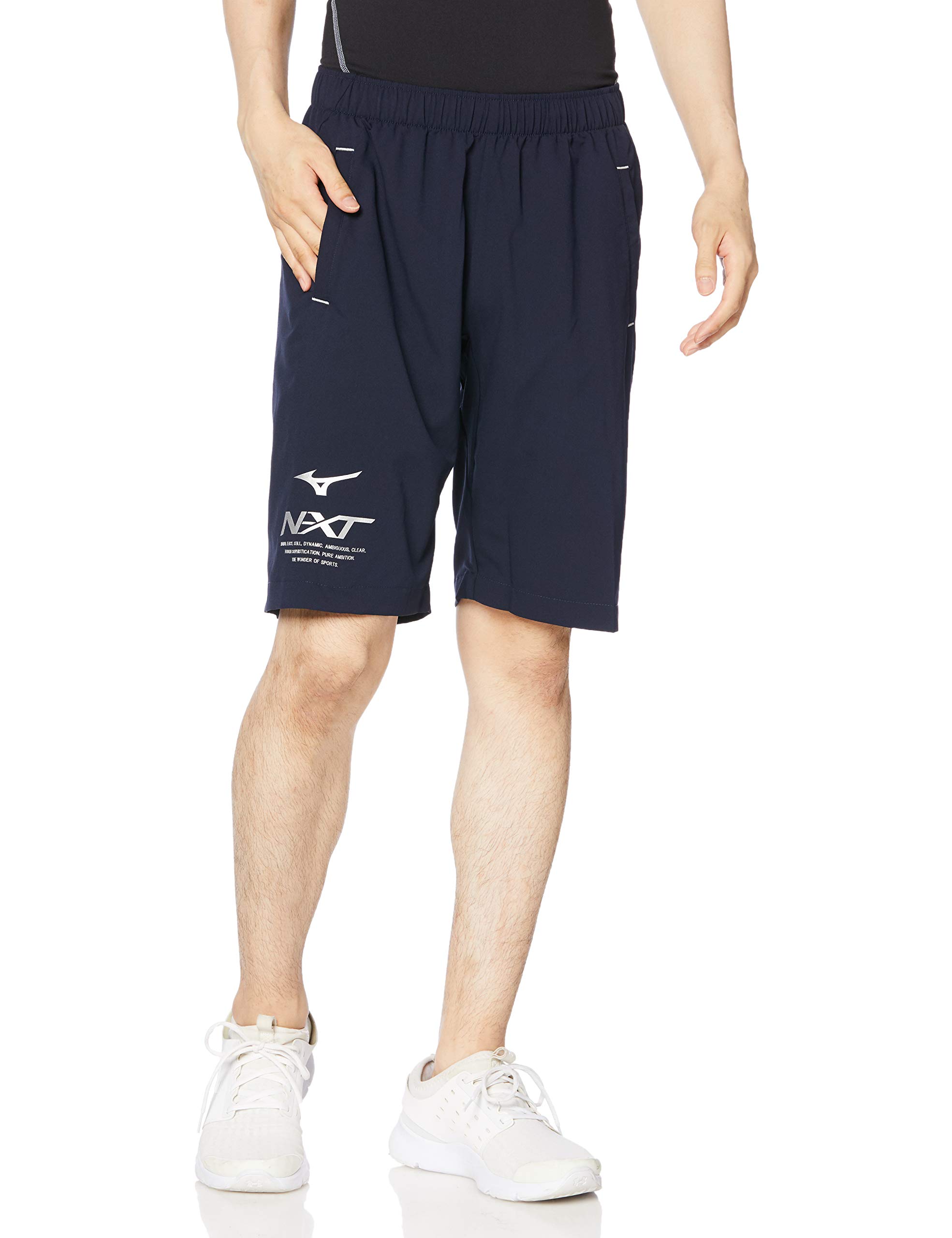 

Mizuno Move Cross Training Slim Deep Size S Size N-XT Shorts, Fit, Moisture-Wicking, Quick-Drying, Stretch, 32JD0221, Navy, (Japan S)